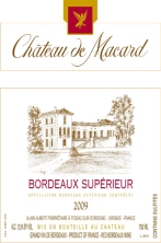 Chateau de Macard Bordeaux Superieur 2009